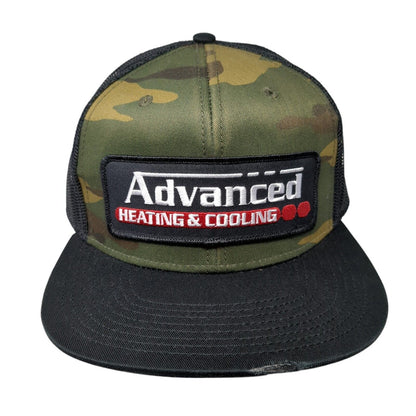Advanced Heating & Cooling Trucker Hat Camo One Size Mesh Back Otto