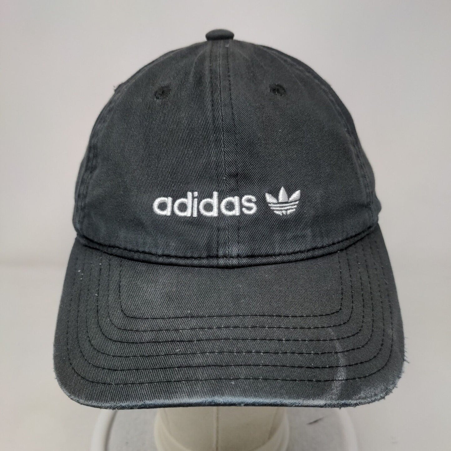 Adidas Trefoil Slideback Hat Blue One Size Adjustable Embroidered