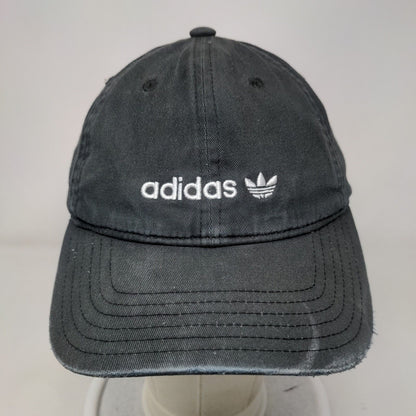 Adidas Trefoil Slideback Hat Blue One Size Adjustable Embroidered