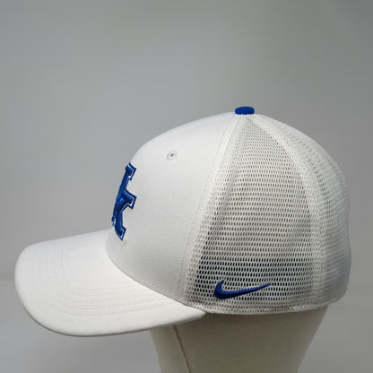 Nike Kentucky Wildcats NCAA Hat Cap White L Blue Mesh Back Dri-Fit Classic99