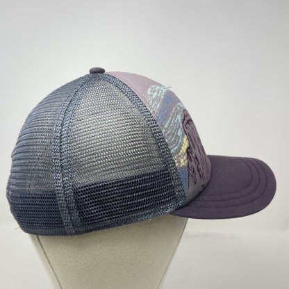 Patagonia Trucker Hat Purple One Size Half Dome Mountain Graphic Mesh Snapback