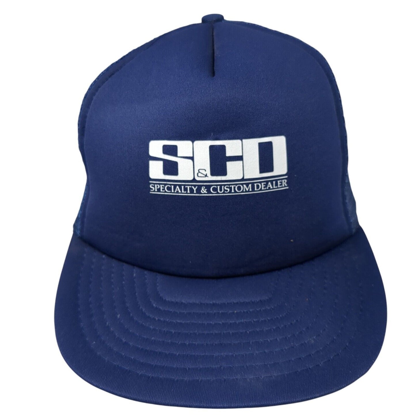 Specialty & Custom Dealer Snapback Trucker Hat Blue One Size Mesh Back