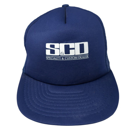 Specialty & Custom Dealer Snapback Trucker Hat Blue One Size Mesh Back