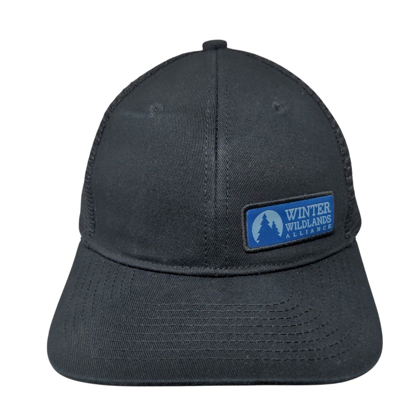 Winter Wildlands Alliance Snapback Trucker Hat Black OSFM Mesh Back