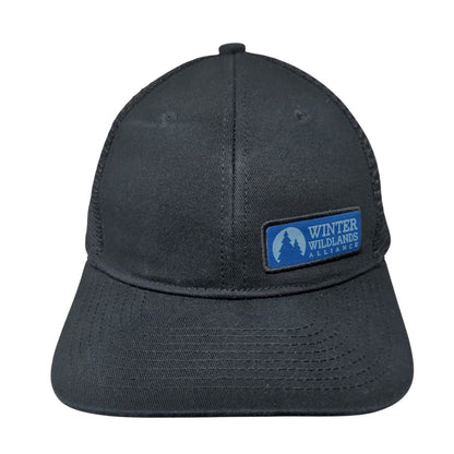 Winter Wildlands Alliance Snapback Trucker Hat Black OSFM Mesh Back