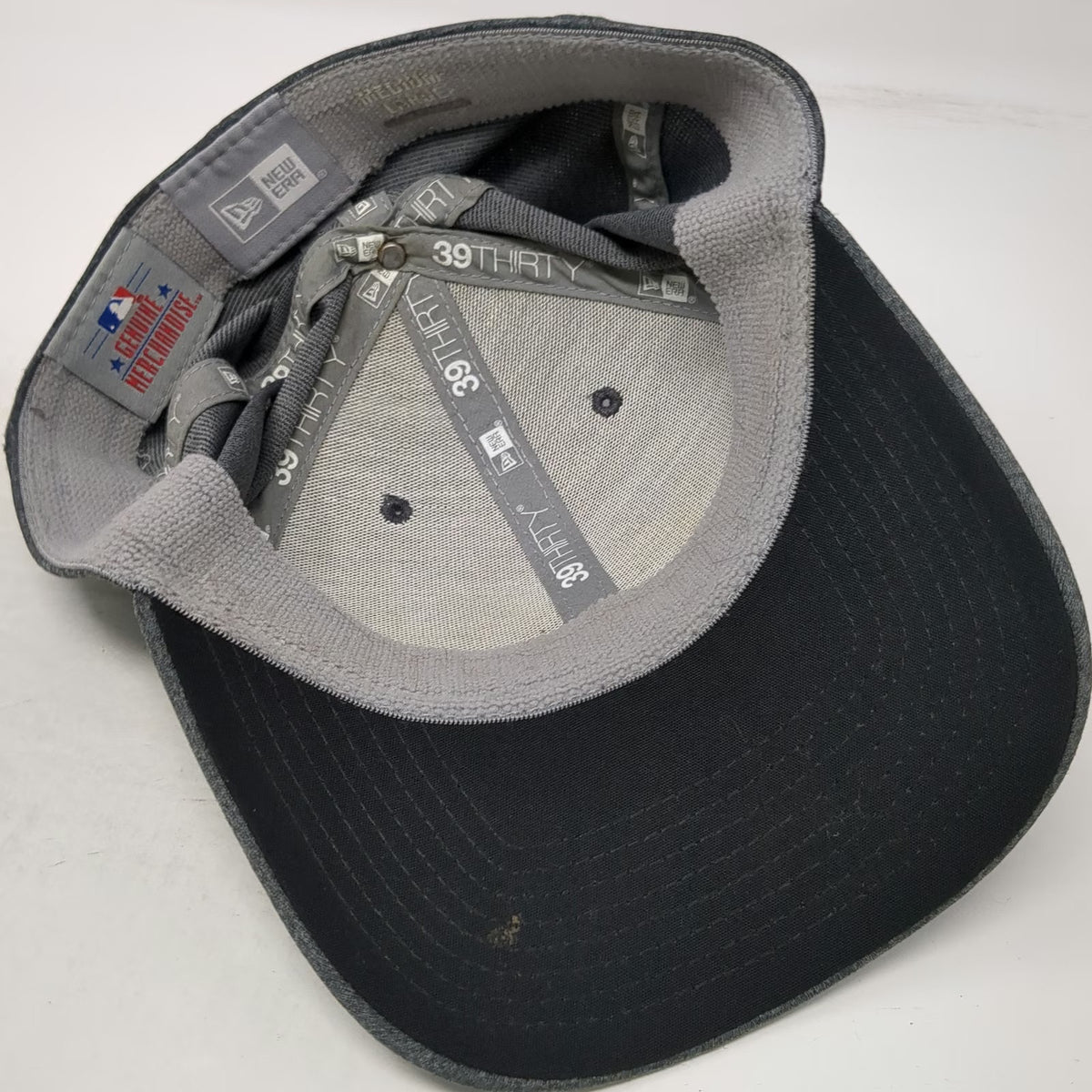 Baltimore Orioles MLB New Era Baseball Cap Hat Gray L 39THIRTY Stretch Fit Tonal