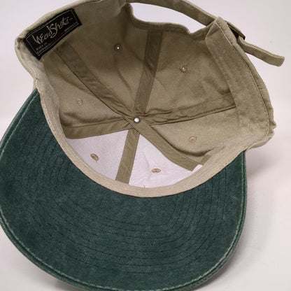 HeadShot Baseball Cap Beige Green One Size YMC Mechanical Contractor Hat