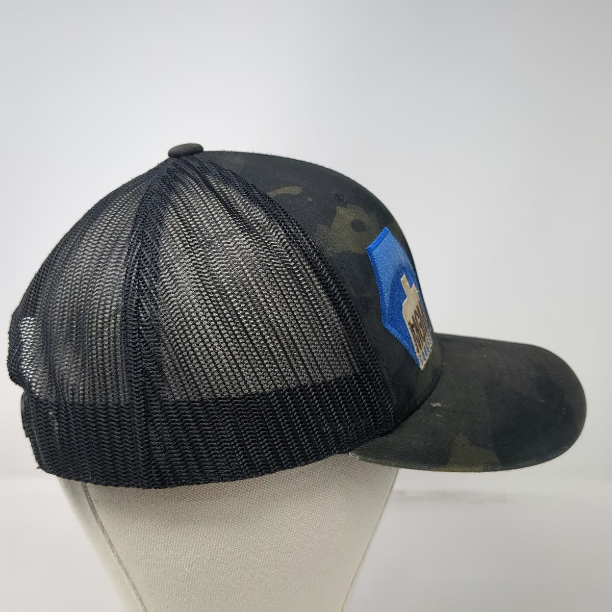 Yupoong MGM Targets Baseball Cap Black Camo One Size Snapback Mesh Multicam Hat
