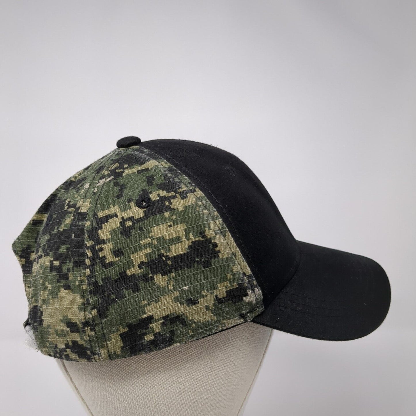Pugs Strapback Hat Digital Camo One Size Adjustable Blank 6 Panel