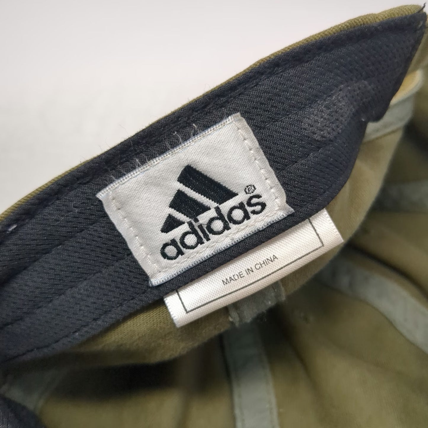 Adidas Baseball Cap Green One Size Mountain Logo Slideback Hat Adjustable Cotton
