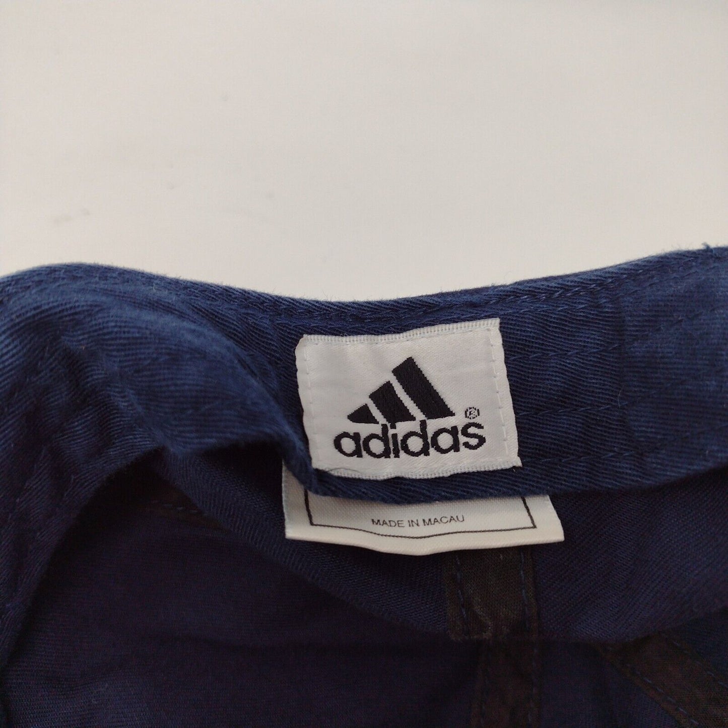 Adidas Slideback Hat Blue OSFA Adjustable Embroidered Vented Holes Cotton