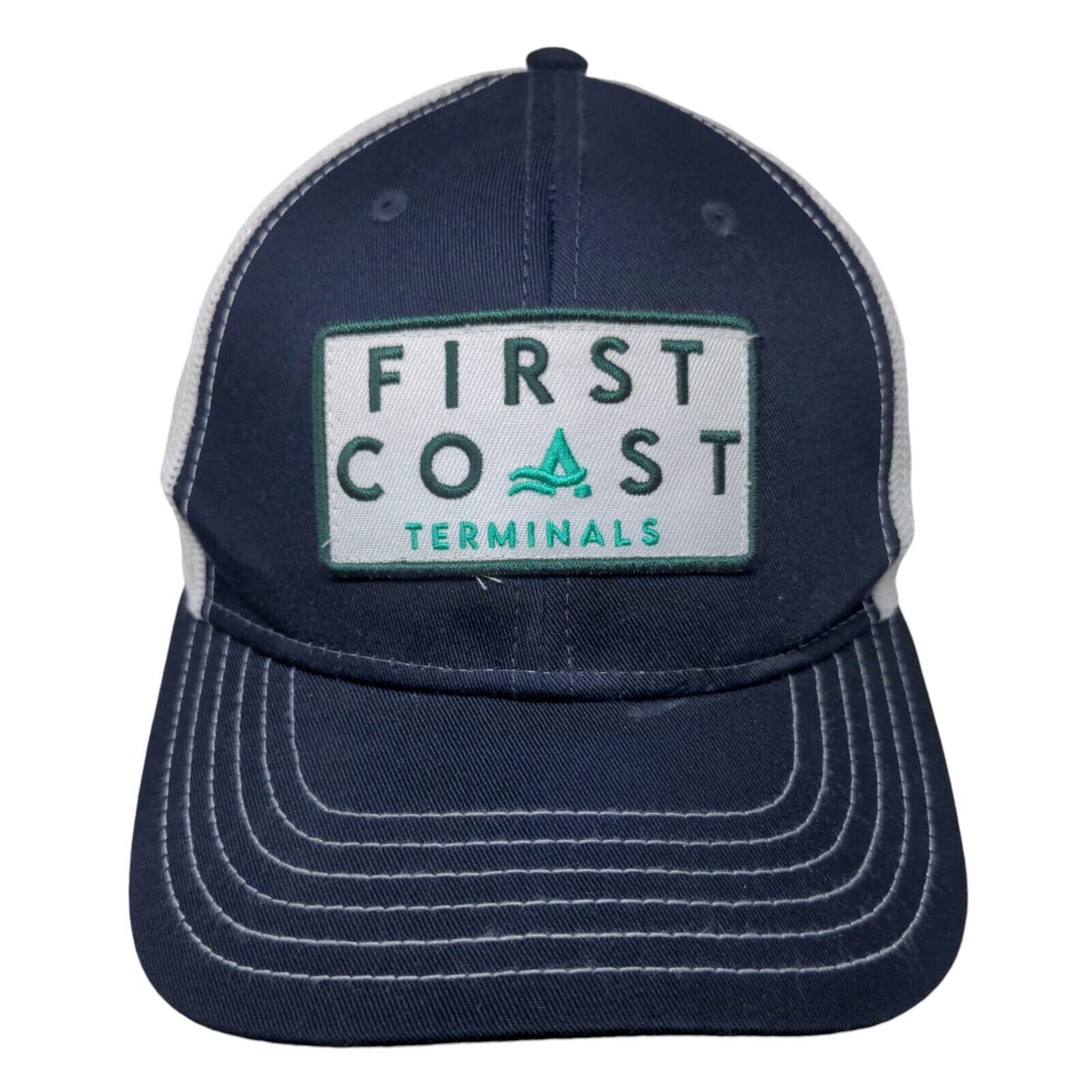 First Coast Terminals Snapback Mesh Back Trucker Hat Blue OSFM Otto