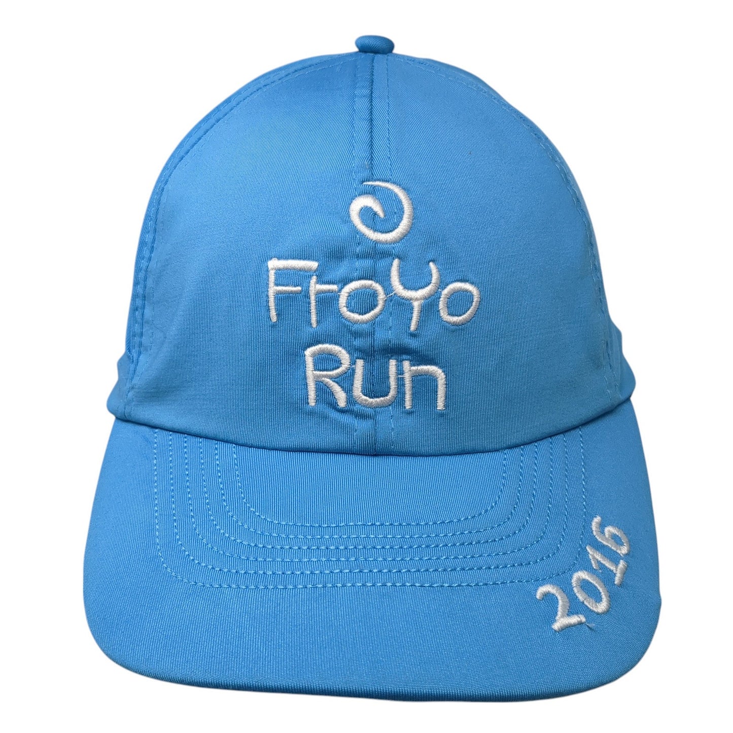Froyo Run 2016 Strapback Baseball Cap Blue One Size Adjustable Embroidered