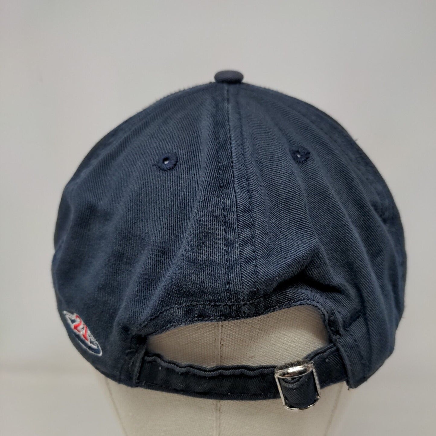 21 Inc. Slideback Hat Blue OSFA Adjustable Solid Vent Holes 6 Panel