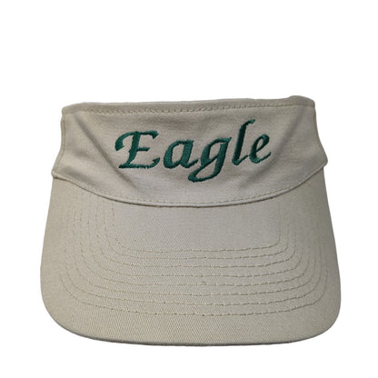Eagle Fitted Sun Visor Hat Tan One Size Solid The Flexible Fit Otto