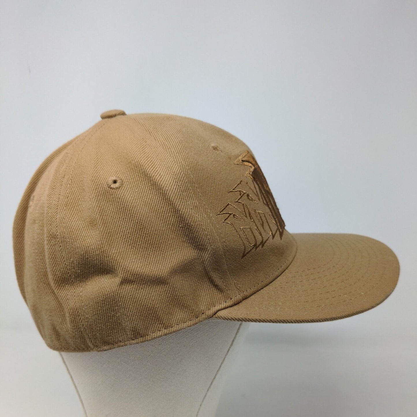 Head Global Men's Fitted Hat Tan Size 7 3/8 Embroidered NY Logo