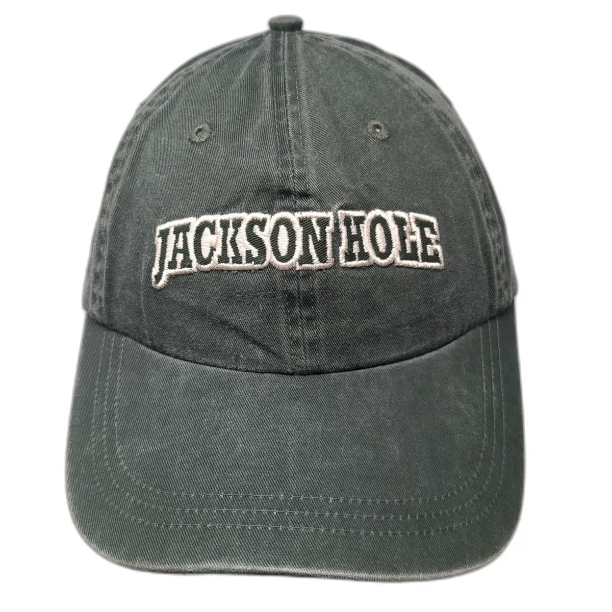 Ahead Baseball Cap Green One Size Jackson Hole Wyoming Est 1914 Strapback Hat