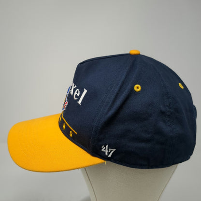 '47 Drexel Dragons NCAA 5 Panel Blue Yellow One Size Snapback Hat Flat Brim