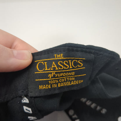 The Captain The Mad Hueys Snapback Hat Black One Size Adjustable Rope Yupoong