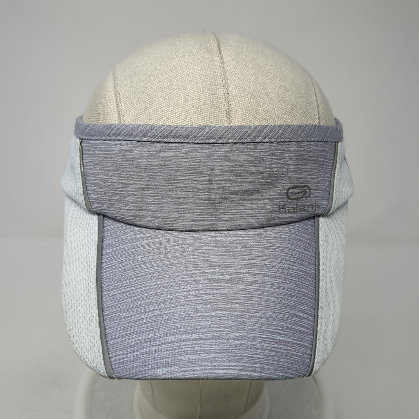 Kalenji Strapback Sun Visor Hat Gray One Size Adjustable Outdoor