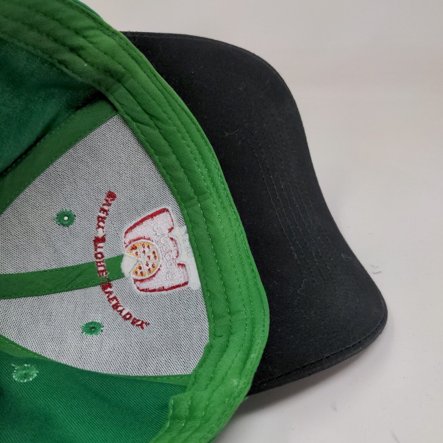 Marco's Pizza Men's Slideback Hat Green Black Adjustable Embroidered Logo Cotton