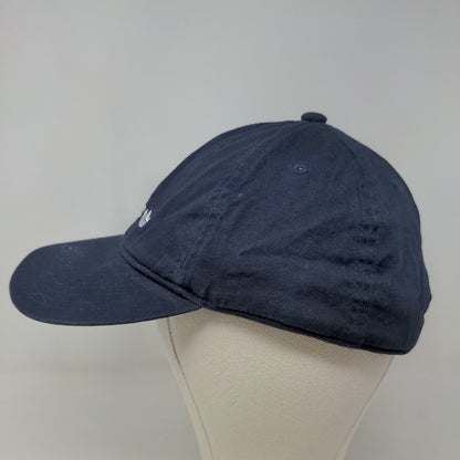 Adidas Men's Slideback Hat Blue Size OSFM Embroidered Spell Out Logo Cotton