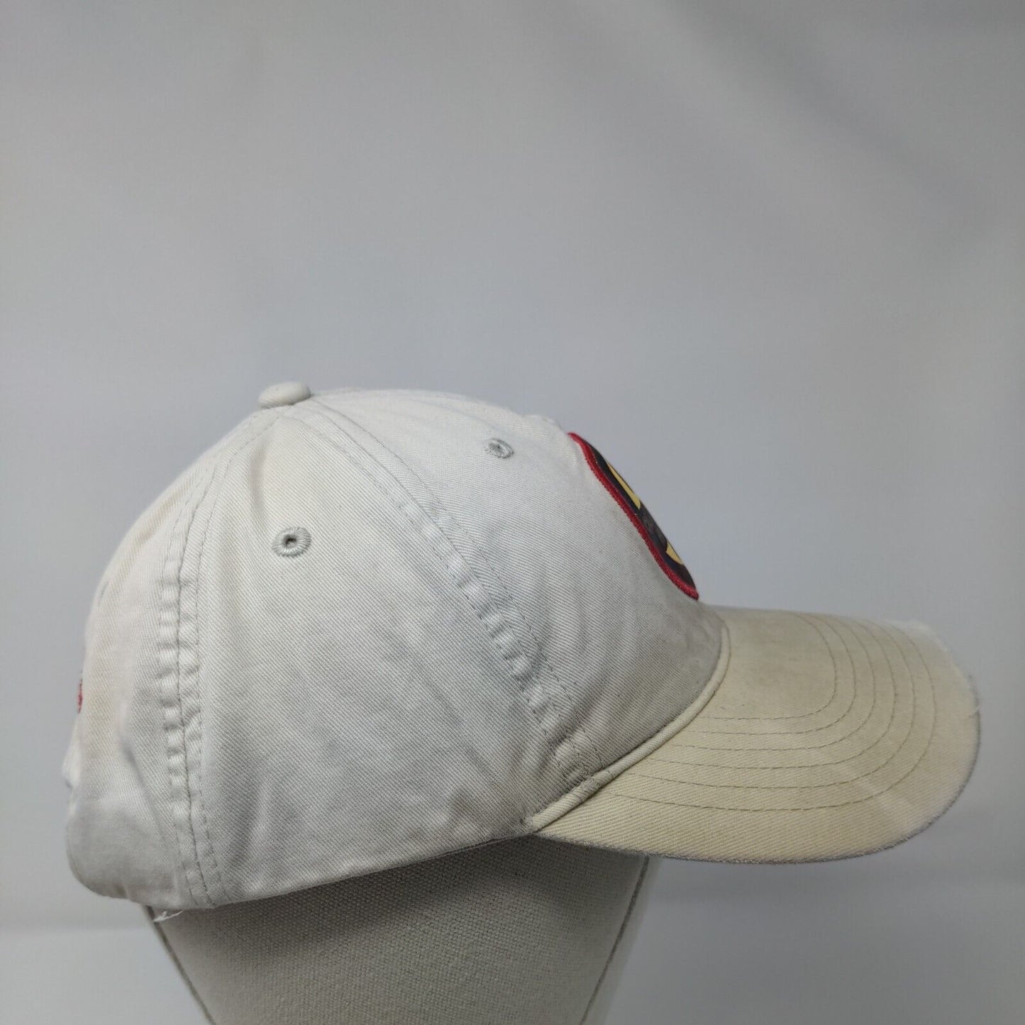 Old Guys Rule Slideback Hat Tan One Size Solid Adjustable Embroidered