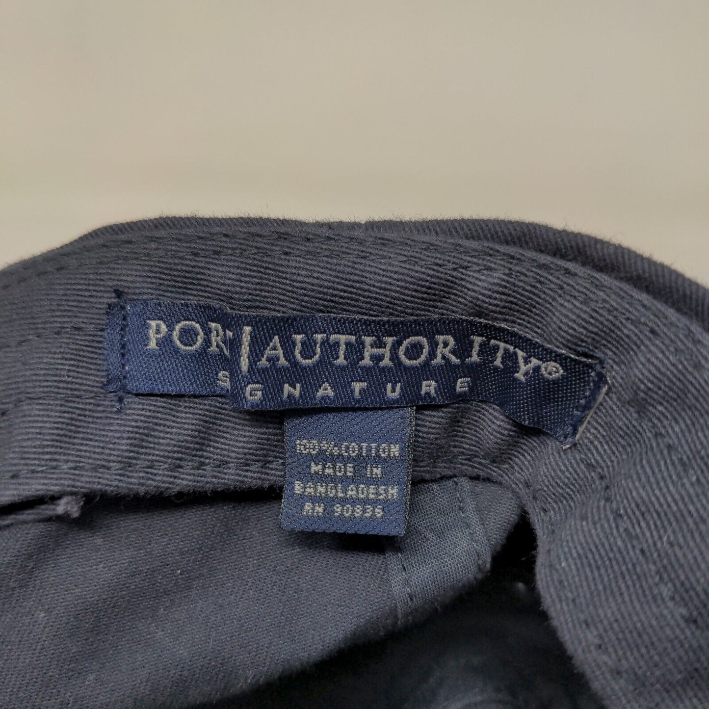 Port Authority Men's Strapback Hat Blue Embroidered Climate Control Company Logo