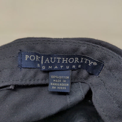 Port Authority Men's Strapback Hat Blue Embroidered Climate Control Company Logo