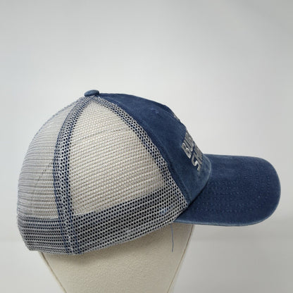 Bubba Gump Shrimp Co. Snapback Trucker Hat Blue One Size Adjustable Mesh Back