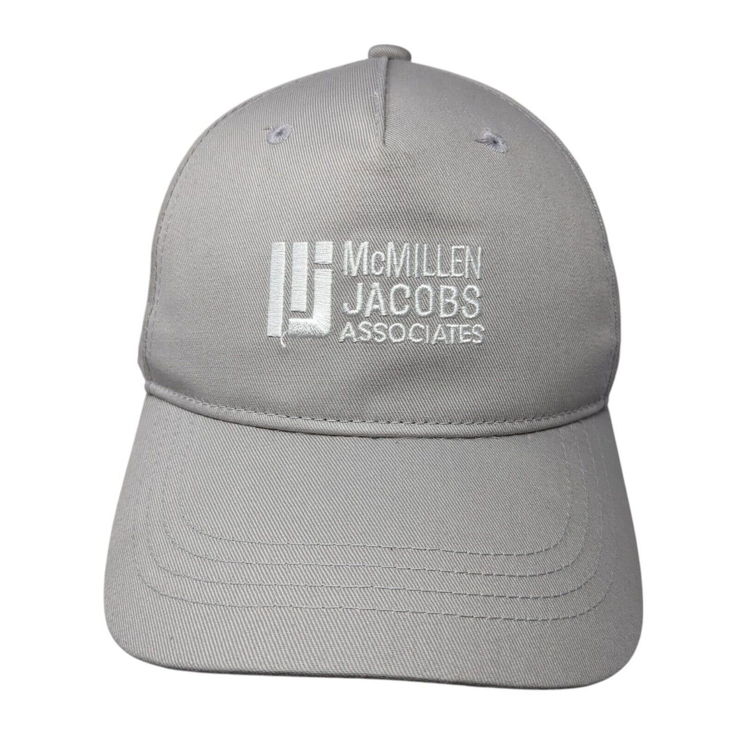 McMillen Jacobs Associates Snapback Hat Gray One Size Solid Adjustable