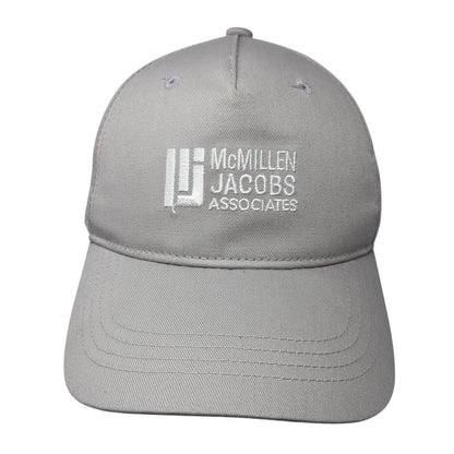 McMillen Jacobs Associates Snapback Hat Gray One Size Solid Adjustable