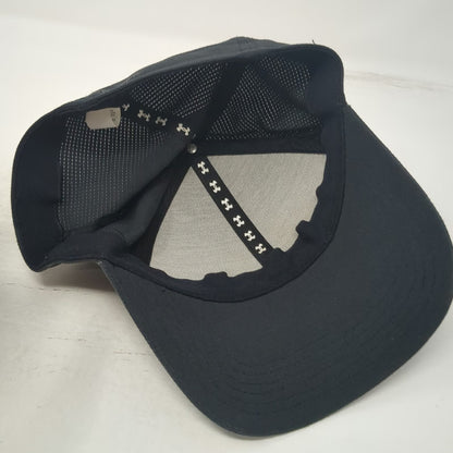 Under Armour Baseball Cap Black XL Fitted Polyester Logo Performance Workout Hat