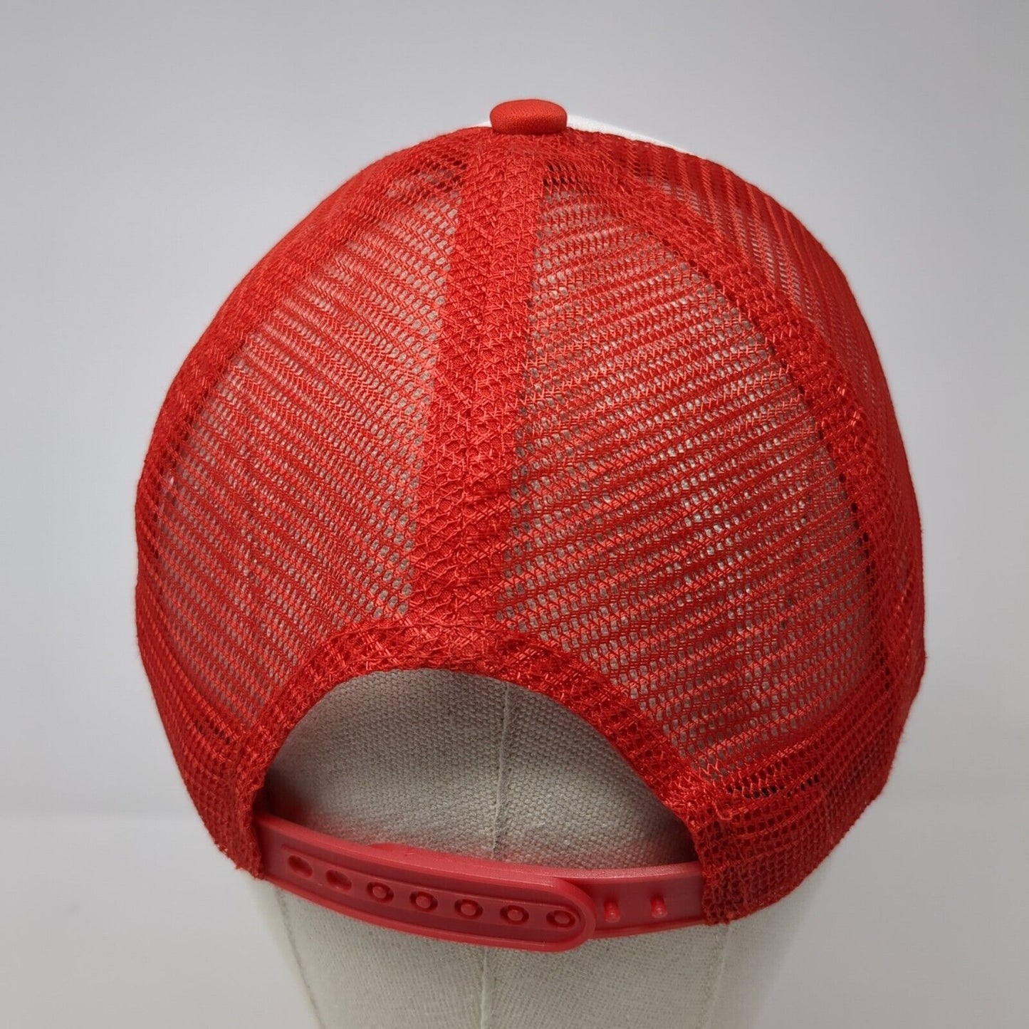 Budweiser Snapback Mesh Back Trucker Hat Red One Size Colorblock