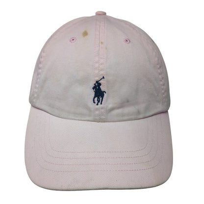 Polo Ralph Lauren Small Pony Slideback Hat Pink One Size Leather Strap