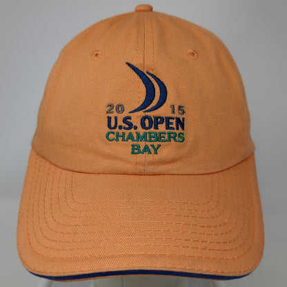 USGA Baseball Cap Orange One Size 2015 U.S. Open Chambers Bay Member Golf Hat