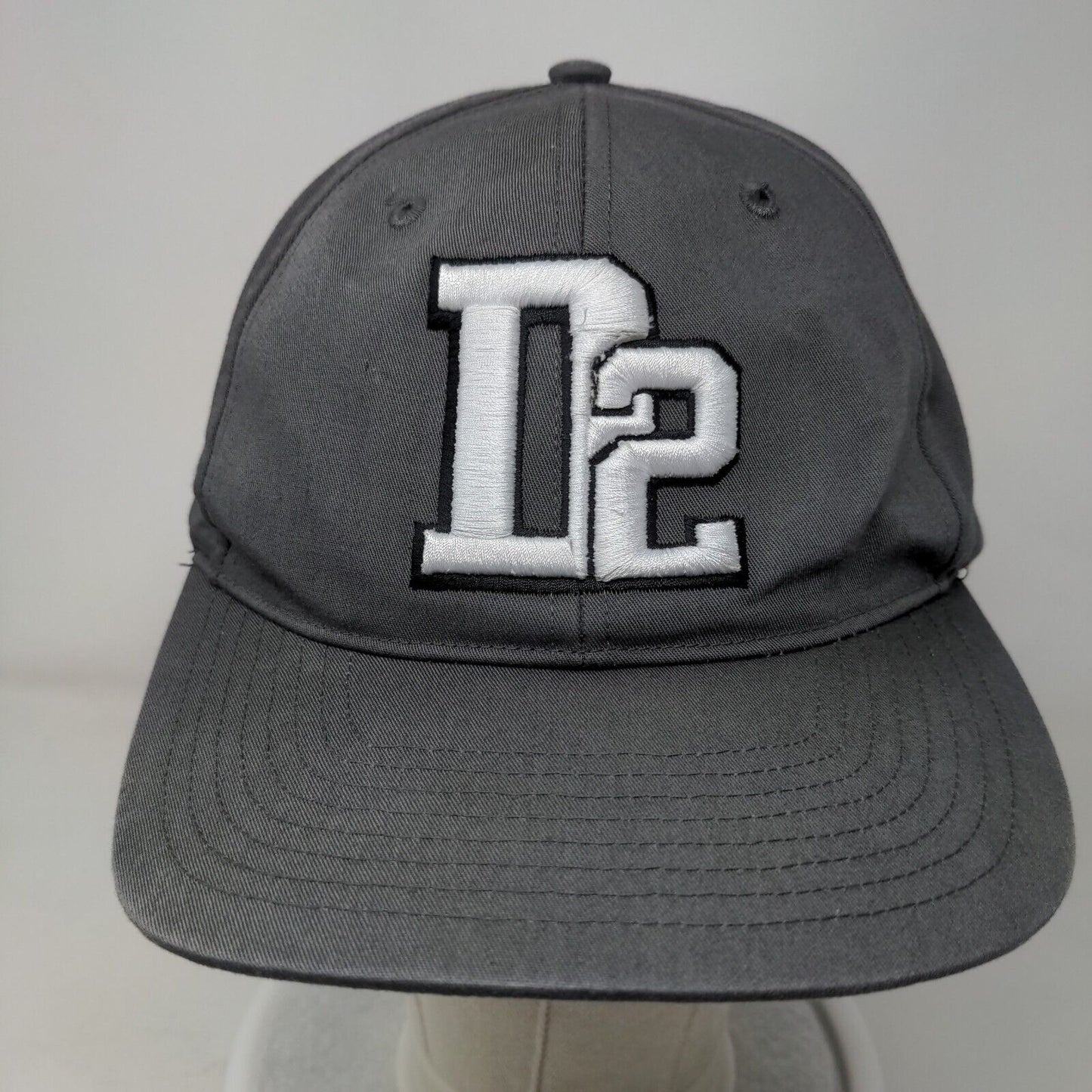 D2 Snapback Hat Gray M/L Embroidered Pro 212 Adjustable Richardson