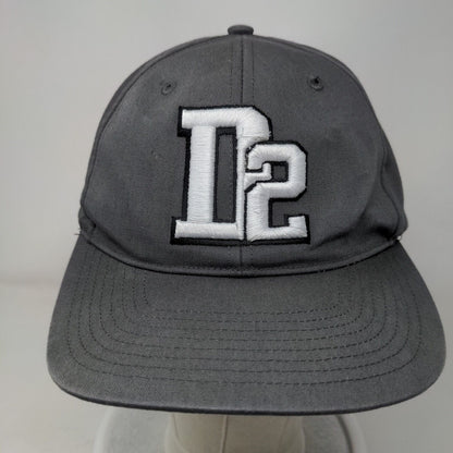 D2 Snapback Hat Gray M/L Embroidered Pro 212 Adjustable Richardson