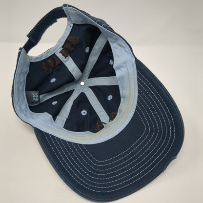 Echo Valley Ranch Inc Say Hay Strapback Hat Blue One Size District