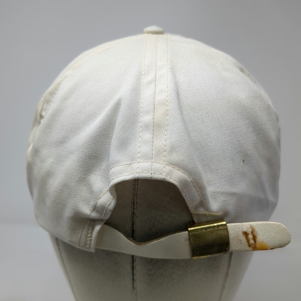 Trucker White Hat One Size Red Loveland Embroidery Rope Detail Slideback Cap