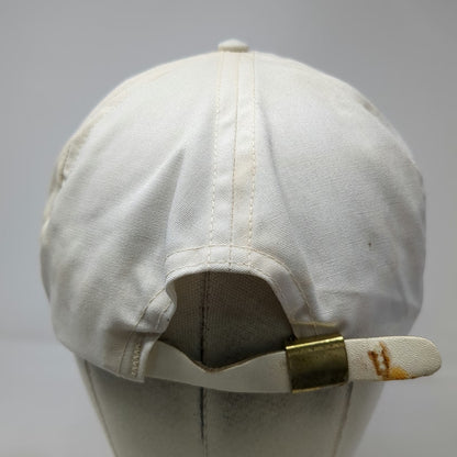 Trucker White Hat One Size Red Loveland Embroidery Rope Detail Slideback Cap