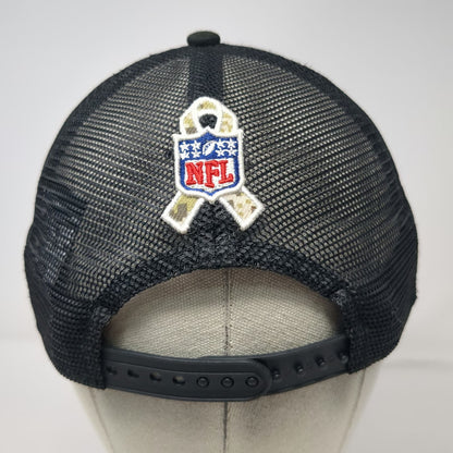 New Era Los Angeles Rams NFL Trucker Hat Green Digital Camo One Size Mesh Flag