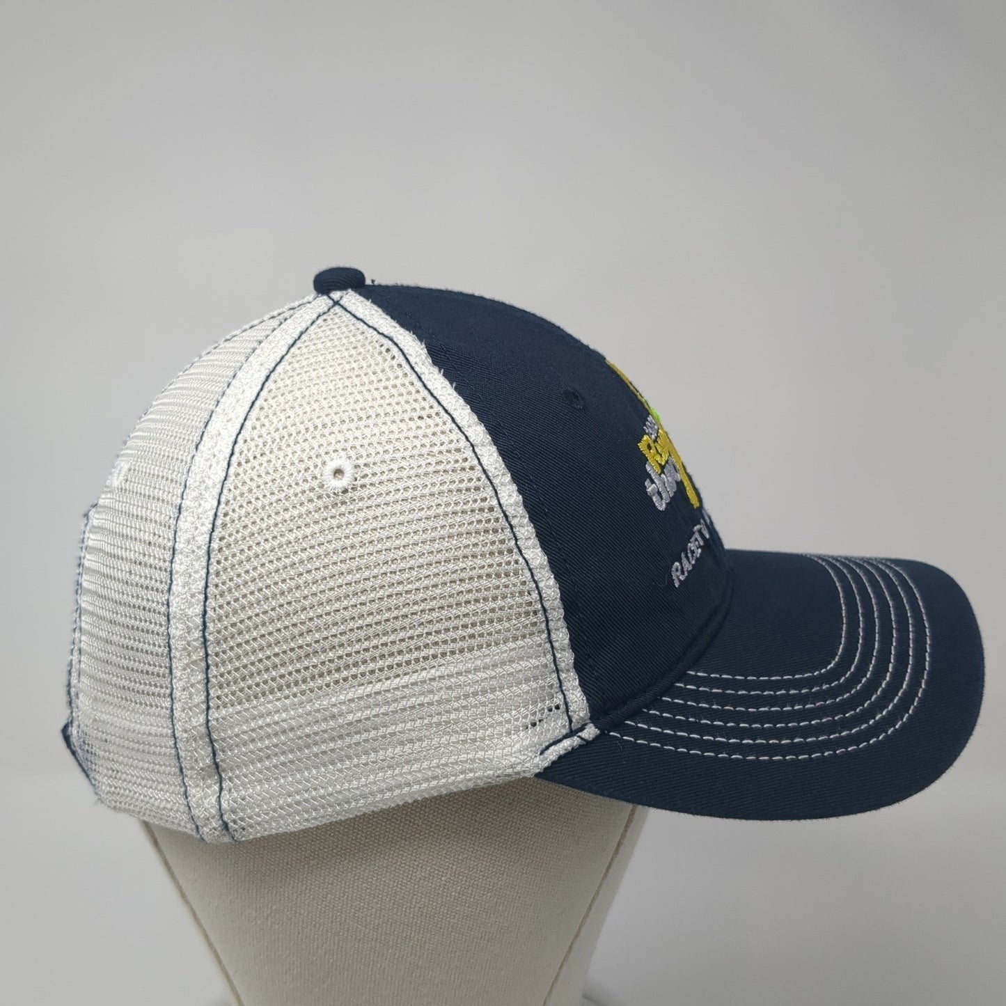 2021 Run Through It Race To Robie Creek Trucker Hat Blue OS Adjustable District