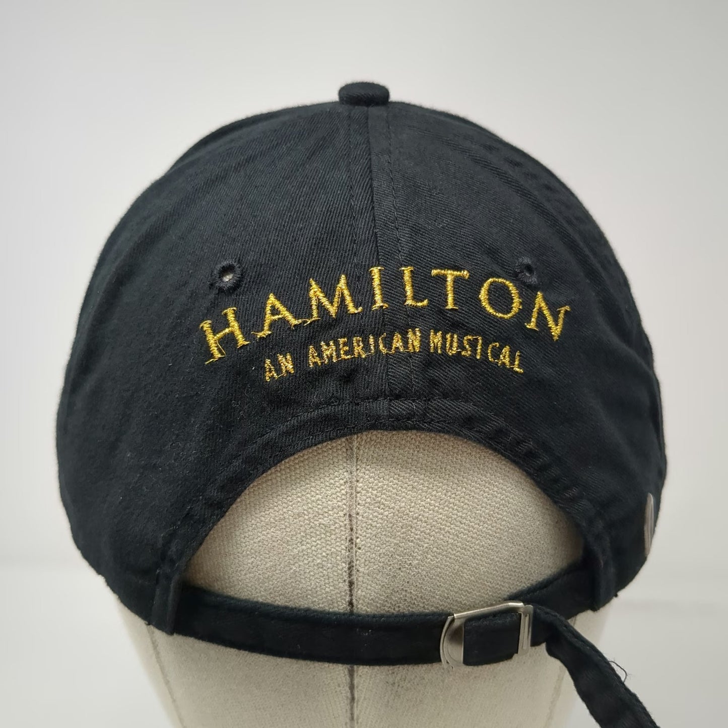 KC Caps Hamilton American Musical Gold Star Baseball Cap Black One Size Hat