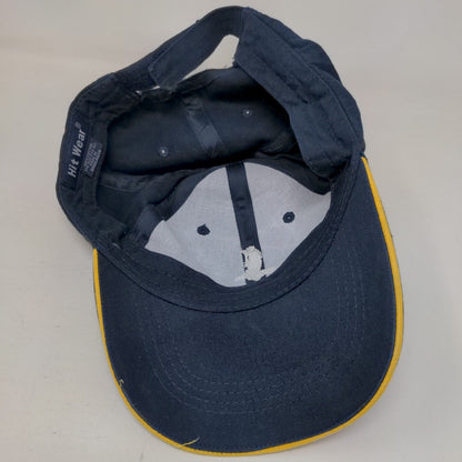 HCC Strapback Hat Blue OSFA Adjustable Embroidered 6 Panel Hit Wear