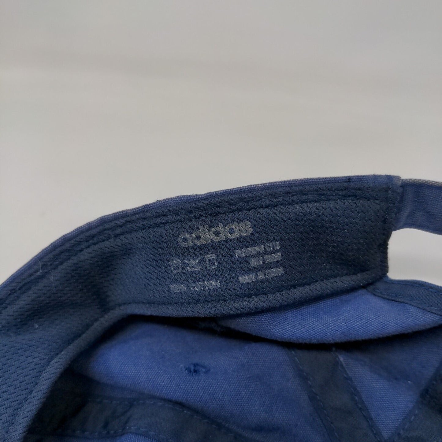 Adidas Three Stripe Life Slideback Hat Blue One Size Climalite 6 Panel