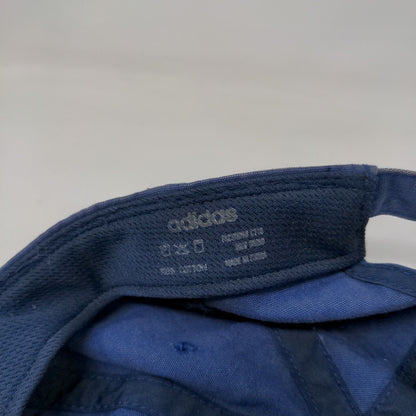 Adidas Three Stripe Life Slideback Hat Blue One Size Climalite 6 Panel