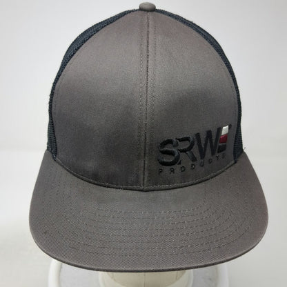 Cap America Trucker Hat Gray One Size SRW Products Mesh Snapback Flat Bill