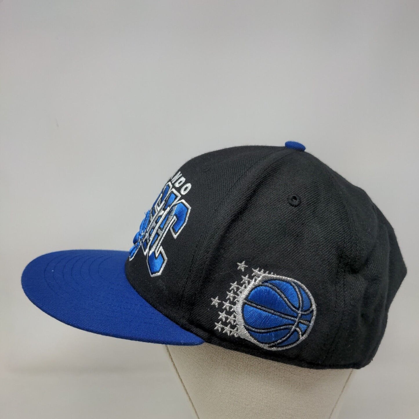 Orlando Magic Snapback Hat Blue Black '47 Brand Hardwood Classics Logo NBA