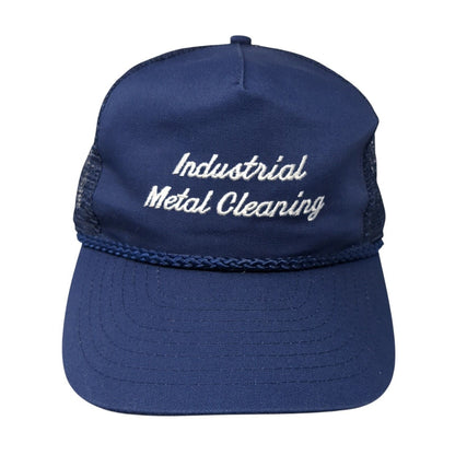 Industrial Metal Cleaning Snapback Rope Trucker Hat Blue One Size Nissin
